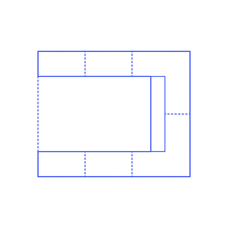 Layouts Pantries Butler Framed U Shape 1 Side End Sticker Outline Svg File Free Vectors